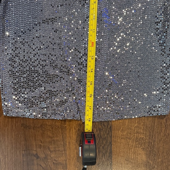 Love Culture Sparkling Silver Sequin Cropped Jacket / Cardigan (small, see ad) - Picture 8 of 14
